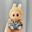 Cute Blue Jumpsuit Bear Charm for Labubu, Chic Clothes Labubu Outfit Accessories Great Gift Friends