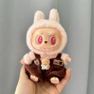 Cute Brown Jumpsuit Bear Charm for Labubu, Chic Clothes Labubu Outfit Accessories Great Gift Friend