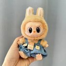 Cute Blue Jumpsuit Happy Bear Charm for Labubu, Chic Clothes Labubu Outfit Great Gift for Friend