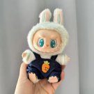 Cutie Navy Jumpsuit Carrot Charm for Labubu, Chic Clothes Labubu Outfit Great Gift for Friend