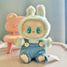 Cute Blue Jumpsuit Green Shirt for Labubu, Chic Clothes Labubu Outfit Great Gift for Friend