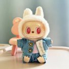 Cute Blue Denim with Button Set for Labubu, Chic Clothes Labubu Outfit Great Gift for Friend