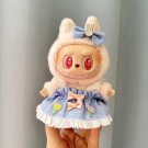 Cute Blue Denim with Button Set for Labubu, Chic Clothes Labubu Outfit Great Gift for Friend