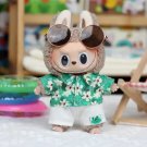 Hawaiian Mood Style Green Shirt for Labubu, Labubu Goes Aloha