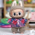 Hawaiian Mood Style Red Flower Shirt for Labubu, Labubu Goes Aloha