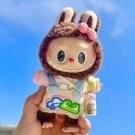Kawaii Pink Blue Frog Outfit for Labubu, Stylish Clothing Summer Decoration
