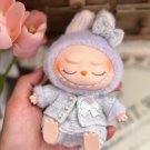 Pastel Winter Coat Set for Labubu Dolls – Soft Plush Hoodie Outfit for Labubu V2