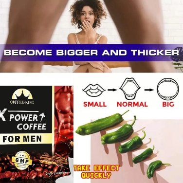 X Power Coffee for Men Herbal Supplement Coffee Energy Maca More Control 16 teabag