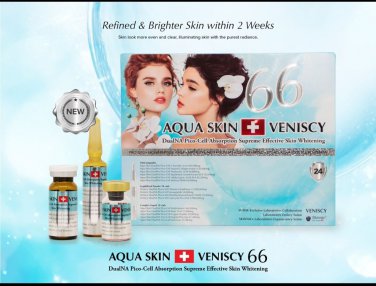 Aqua Skin Veniscy 66 Pico Cell Absorption Skin Whitening Anti Aging Brighter Skin