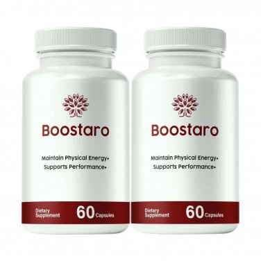 2-Pack Boostaro Male Pills Restoring Men Stamina Energy Supplement -120 Capsules