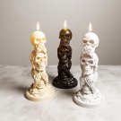 Speak no evil. See no evil. Hear no Evil. skull candle
