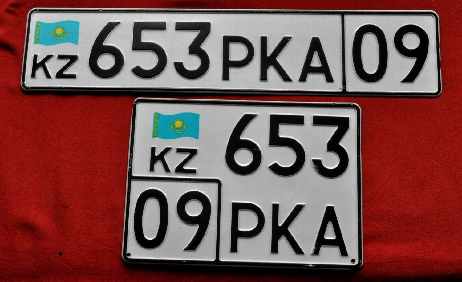 license plate Kazakhstan pairThe original!
