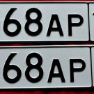 License plate pair Krasnodar Region new 193 region Russia! The original!