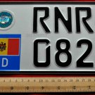 license plate Moldova square The original!