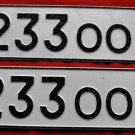 license plate couple of Abkhazia new style! The original!