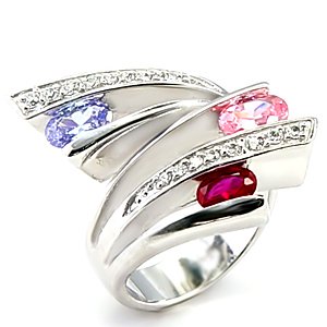 Multicolor CZ Ring