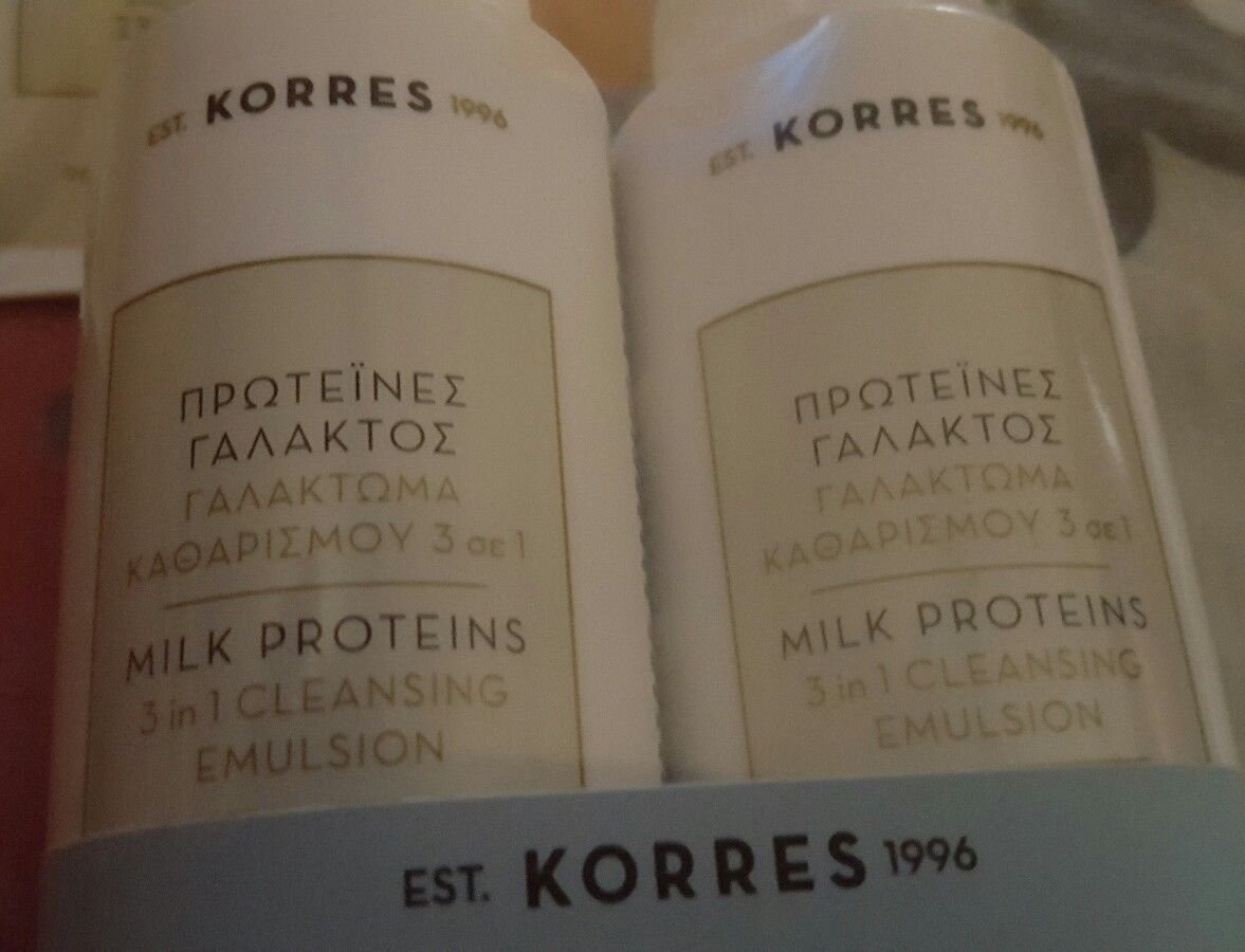 2 Korres yogurt milk protein 3n1 cleansing emulsion 6.76 Fl.Oz realy