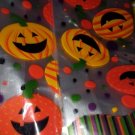 25pc Halloween pumpkin cello candy treat bags NEW