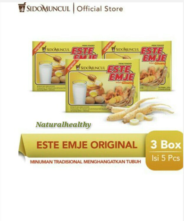 3 Box SIDOMUNCUL  ESTE-EMJE Red Ginger Warming Drink