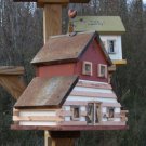 Primitve Cabin Barn Birdhouse