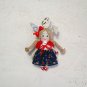Handmade rag doll Small bunny doll Accessories for bag Keychain miniature doll Gifts for kids