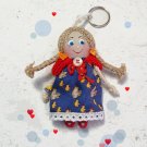 Small handmade doll Keychain rag doll Doll accessory Keychain for a bag Gifts for kids