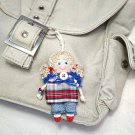 Doll accessory Handmade rag doll Pendant doll Keychain for a bag Miniature doll Gifts for girls