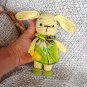 Amigurumi Handmade toys Crochet bunny For baby Gifts for kids Natural materials Yellow bunny