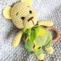 Crochet bear Handmade toys Yellow bear Gifts from Ukraine First birthday Lemon animal Natural