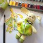 Amigurumi Handmade toys Crochet bunny For baby Gifts for kids Natural materials Yellow bunny