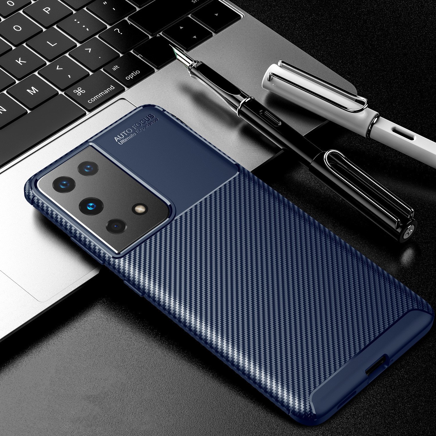 Beetle Phone Case TPU Carbon Fiber Case For Samsung Galaxy S20 Plus