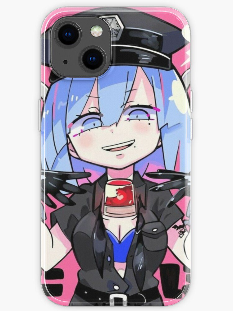 Aesthetic Cute Anime Smug Pink Little Girl waifu iPhone Case