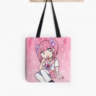 Aesthetic Cute Anime Smug Pink Little Girl Tote Bag