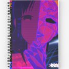 Aesthetic Anime Smug Cyberpunk Girl Waifu Spiral Notebook