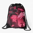 Cyberpunk Aesthetic Red light city Drawstring Bag