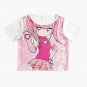 Aesthetic Cute Anime Smug Pink Little Girl Chiffon Top