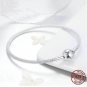 Love Forever Love Snake Chain Bracelets 925 Sterling Silver Fit for Pandora Bracelets Jewelry Making