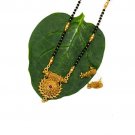 Gold Plated Brass Mangalsutra 24 Inches long For women and Girls with Earrings Set