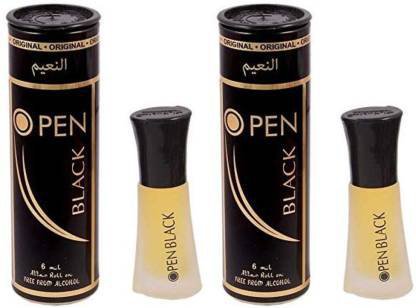 Al Nuaim OPEN BLACK & OPEN BLACK Herbal Attar (Floral) 12 ml