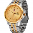 SM MEN'S (DAY & DATE) TWO TONE GOLD WATCH