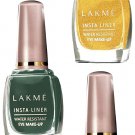 Lakme © Insta Eye Liner, Blue, And Golden, And Green, 9 ml