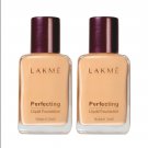Lakme Set of 2 Perfecting Natural Pearl Liquid Foundation