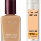 Lakme Perfecting Liquid Foundation, Pearl, Foundation - 27ml, Moisturiser - 120 milliliters
