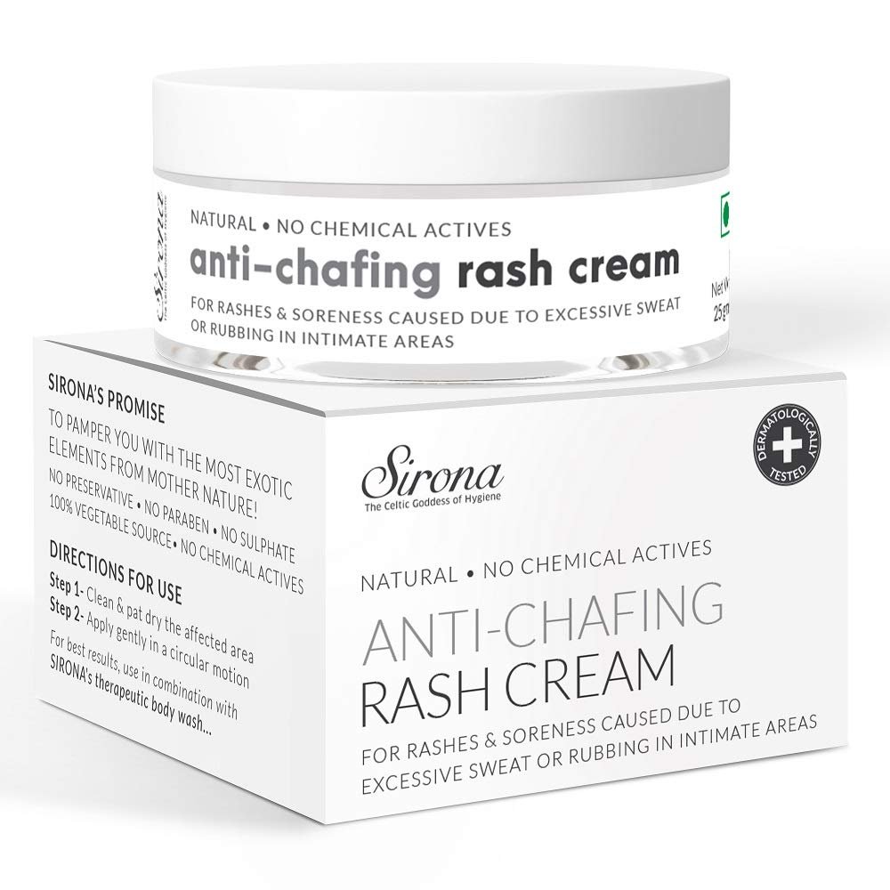 Sirona Natural Rash Cream 25gm For Chafing Due to Sanitary Pads