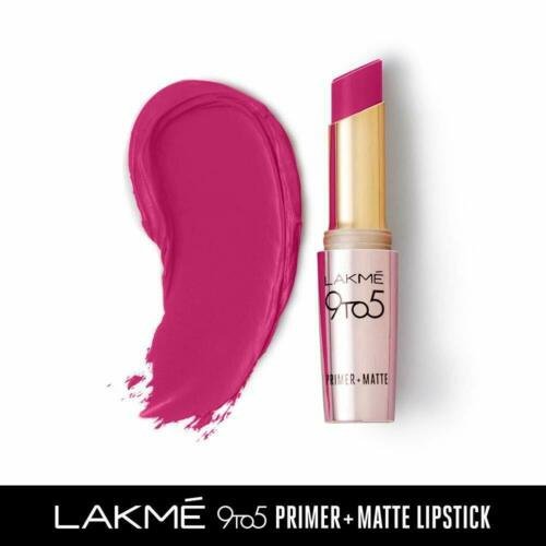 Lakme 9 to 5 Primer Matte Lip Color, MP18 Plum Pick, 3.6 gm + Free Shipp Brand New