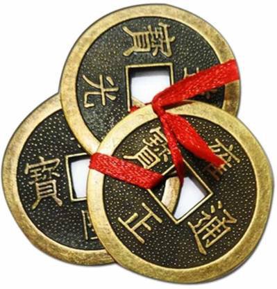 Zhunmun Feng Shui Chinese Lucky Fortune Copper Showpiece 2.5 cm(Copper, Brown)