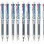 6X Flair Sunny Black Blue, Red Green Four in One Color Ball Point Pen