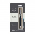 Parker Vector Standard Fountain Pen (Black body) with free 1 cartridge