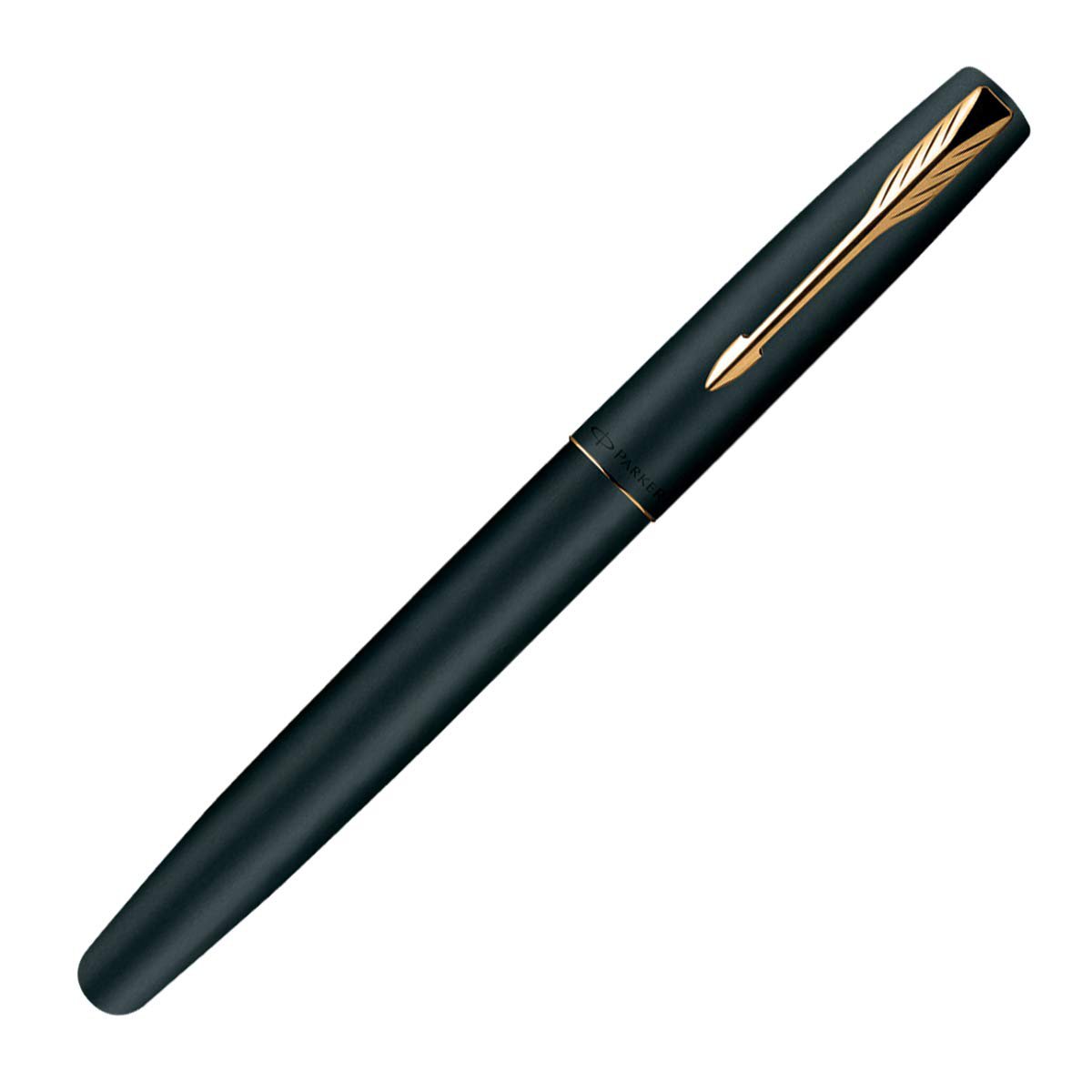 Parker Frontier Matte Black GT Roller Ball Pen, Golden color,