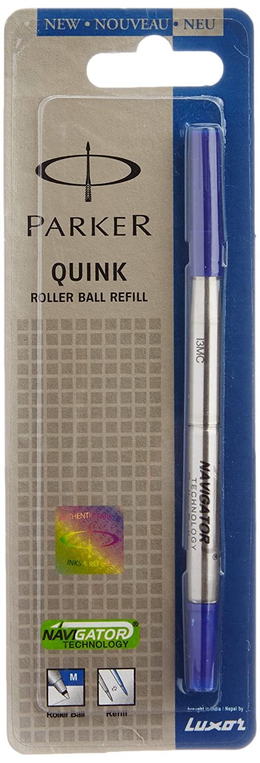 Parker Quink Roller Ball Pen Refill, Blue (9000012125)